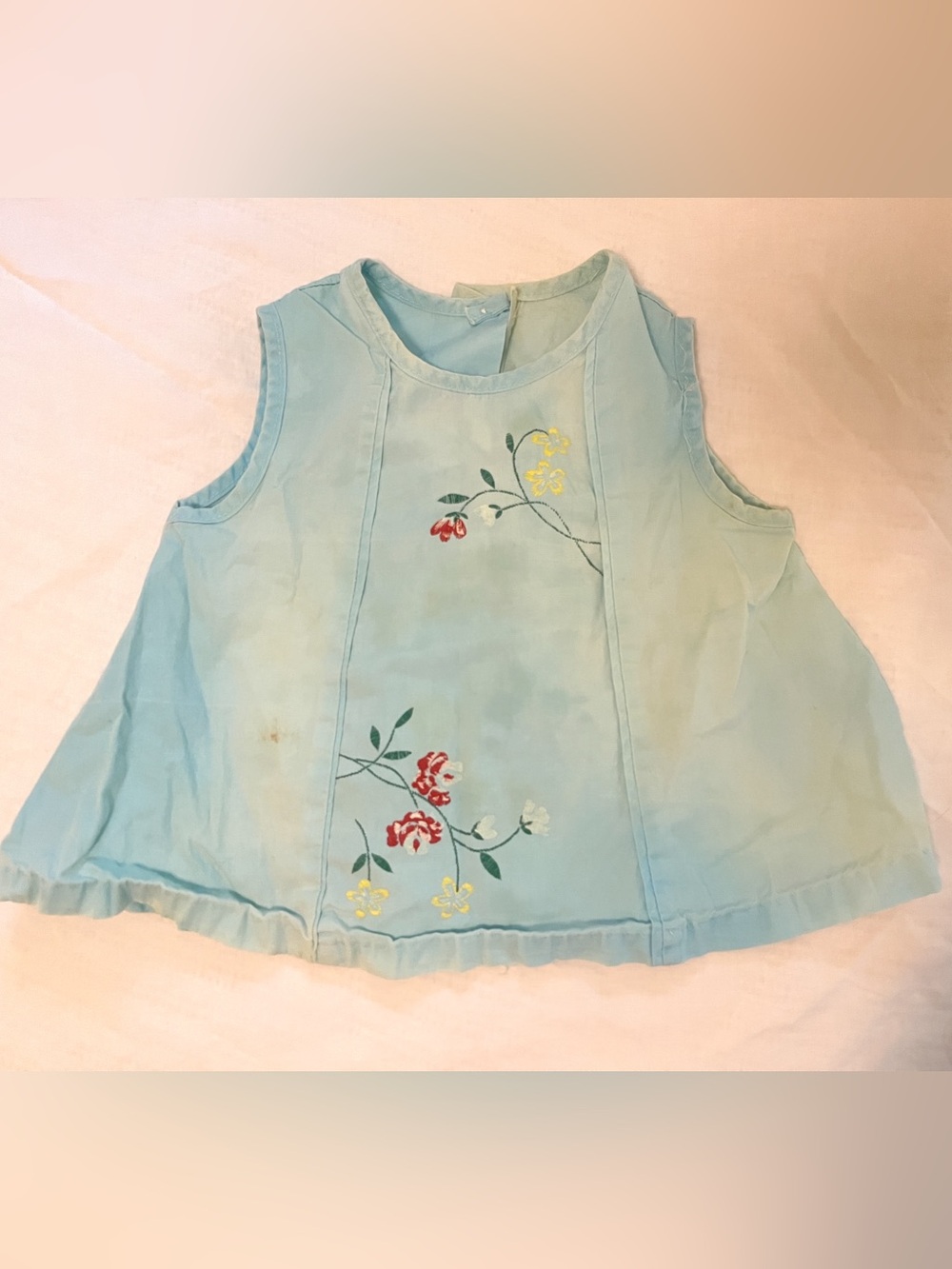 Vintage Blue Floral Tank Top